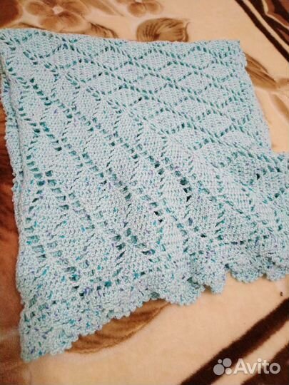 Плед детский вязаный