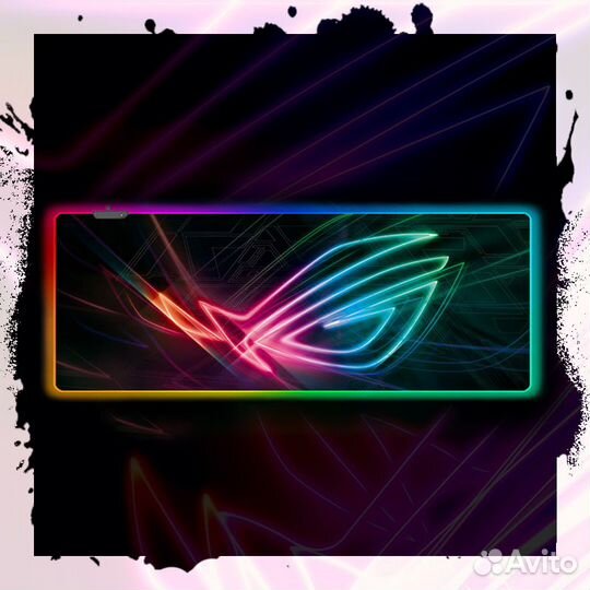 Игровые коврики с подсветкой asus strix