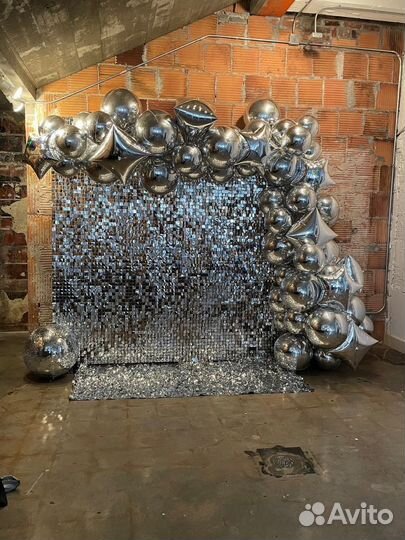 Фотозона из пайеток в аренду