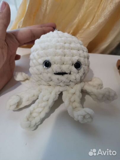 Брелок плюшевый осьминожка