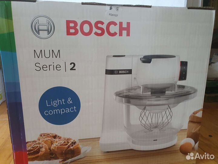 Кухонная машина bosch, в комплекте 2 чаша