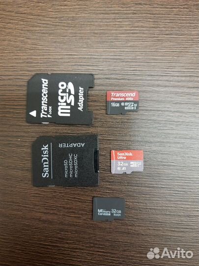 Карты памяти MicroSD, 3 шт