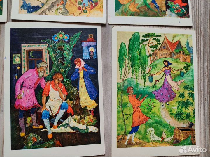 Набор открыток 16 шт СССР Каменный цветок