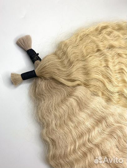 Волосы для наращивания, 40см, кудри, надёжно