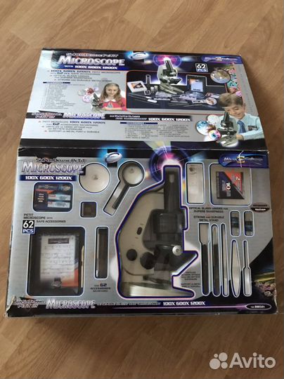 Микроскоп для домашних эксперементов для детей