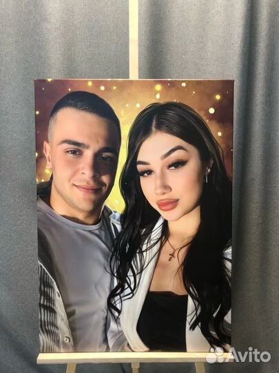 Портрет на холсте по фото в подарок Муром