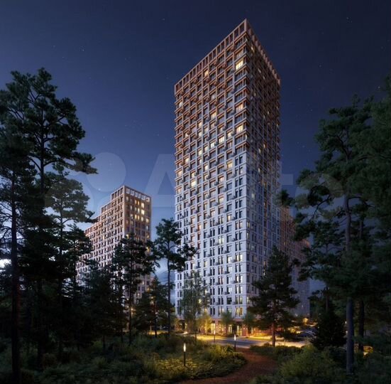 2-к. квартира, 65,4 м², 6/28 эт.