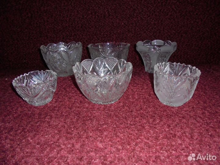 Набор чешских изделий из хрусталя