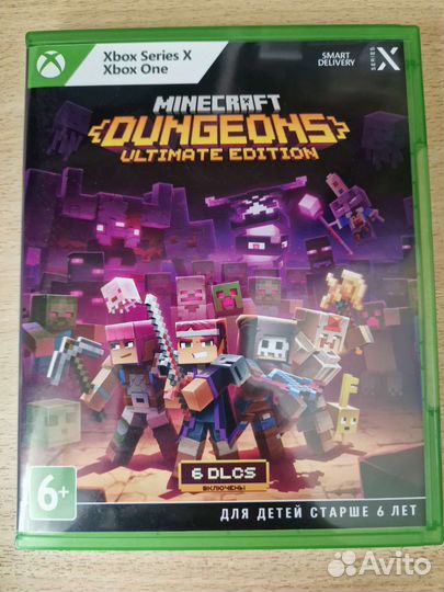 Xbox диск Minecraft Dungeons. Ultimate edition
