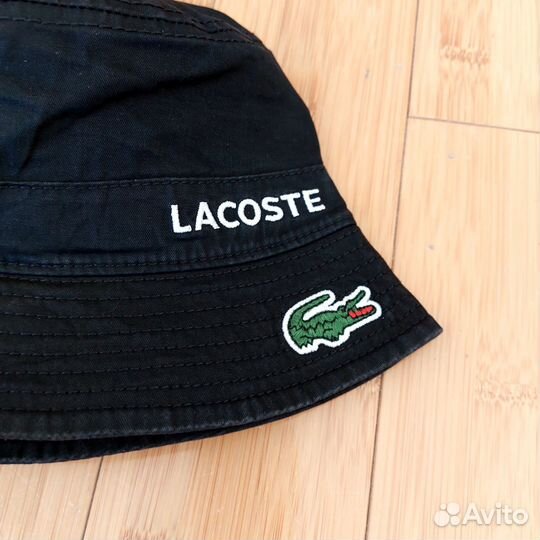 Панама Lacoste premium чёрная