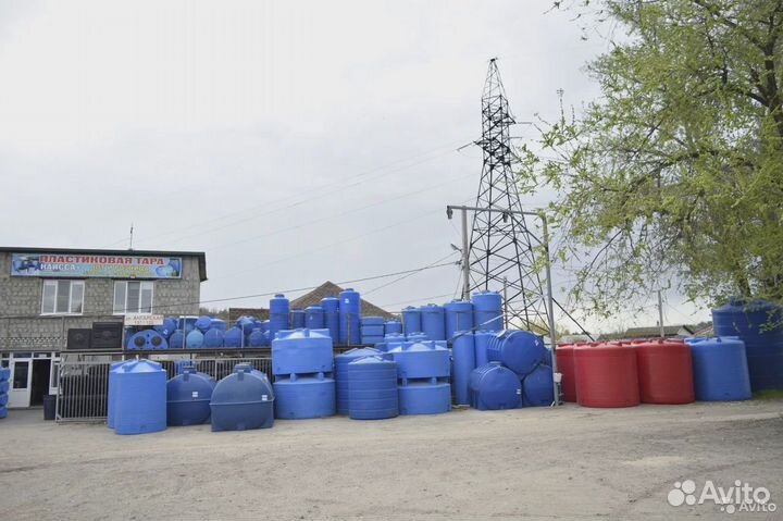 Емкость 5000 л. Горизонтальная. Пластиковая