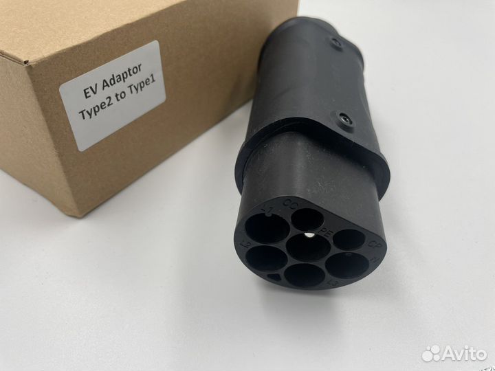 Адаптер Type2-Type1 для зарядки электромобиля