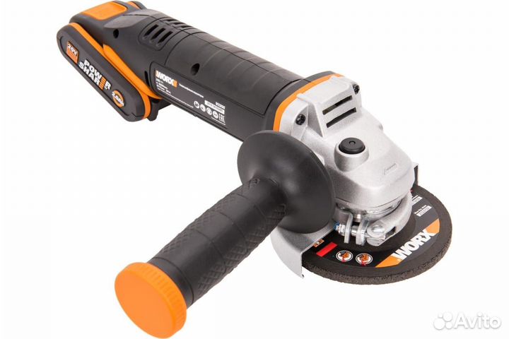 Аккумуляторная угловая шлифмашина Worx кейс WX800