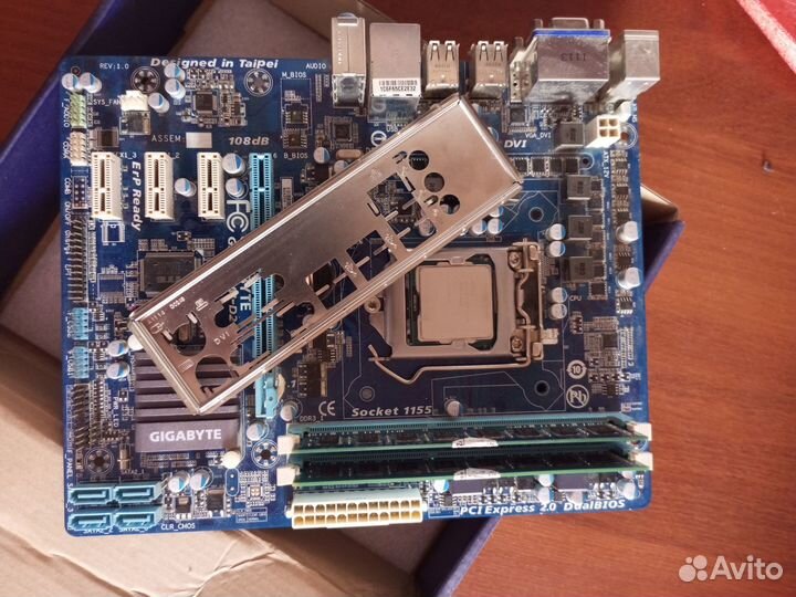 Материнская плата 1155+проц i5 3570+8гб