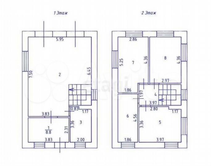 Коттедж 120 м² на участке 8,1 сот.