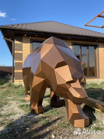 Brown Bear мишка из металла