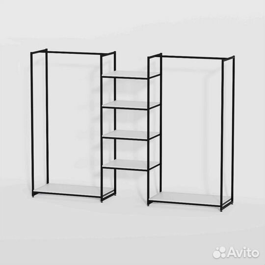 Стеллаж для одежды кб-1703 в стиле Loft