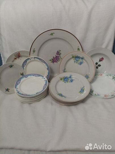 Тарелки канаково, дулево, ГДР времён СССР