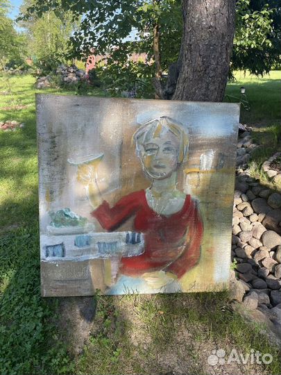 Картина холст масло 2 шт