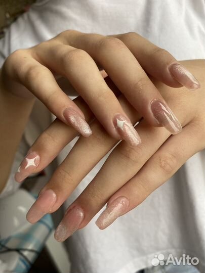 Наращивание ногтей на дому