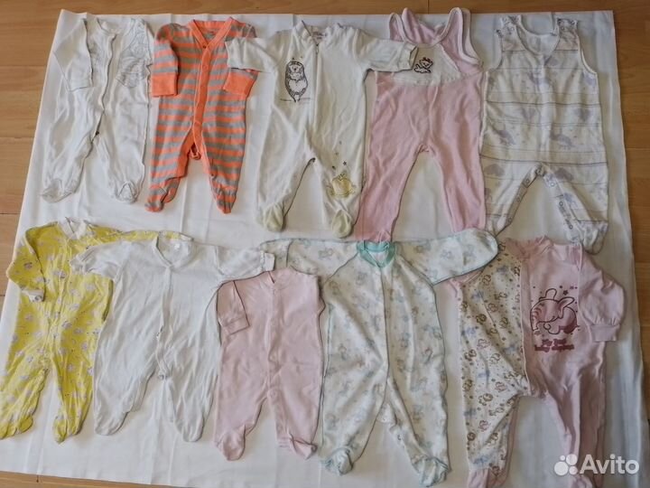 Детские вещи пакетом на девочку от 0-8 мес