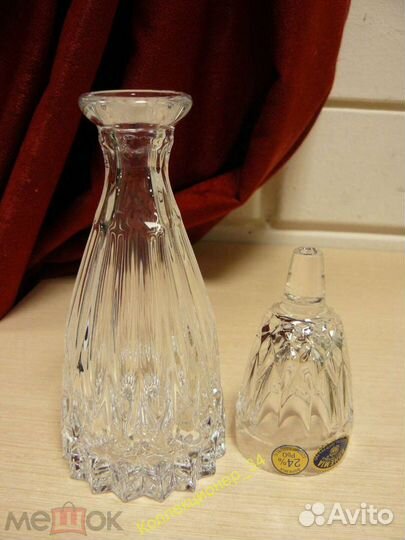 Хрустальный штоф и стопка для алкоголя