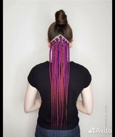 Модель на брейды, дреды, косы, причёски афро, зизи