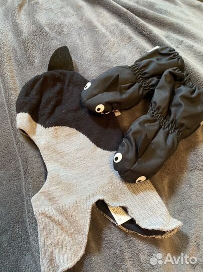 Шапка шлем и краги lassie акула