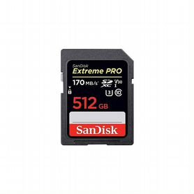 Карта памяти SanDisk sdxc Extreme Pro Class 10 UHS-I U3 (170/90MB/s) 512GB