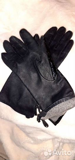 Перчатки.кожа нат