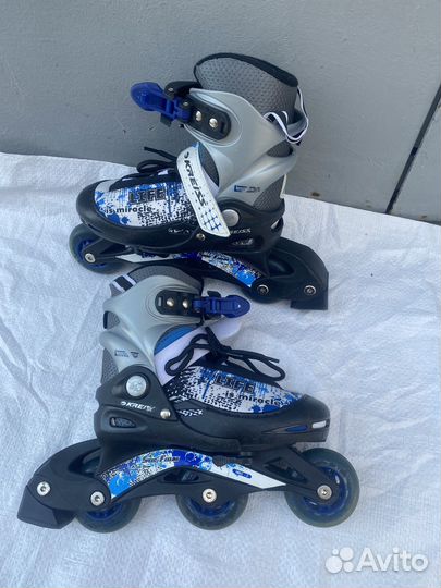 Ролики раздвижные для девочки 28-29,яркие