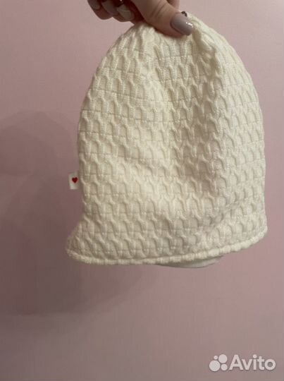 Шапка шлем на новорожденного р 36-38