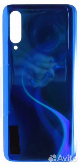 Задняя крышка для Xiaomi Mi 9 Lite Синяя (со скотч