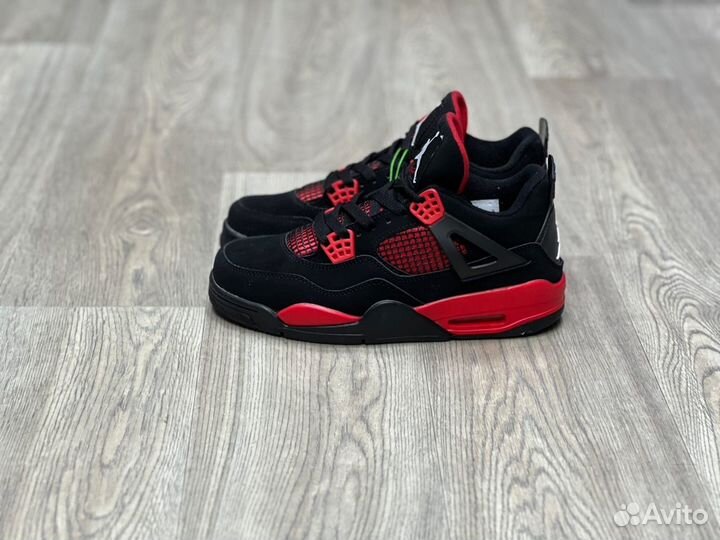 Кроссовки Air Jordan 4 Red Thunder (36-45)