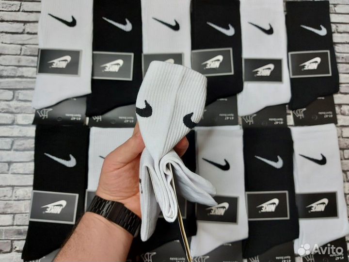 Носки высокие Nike хлопок