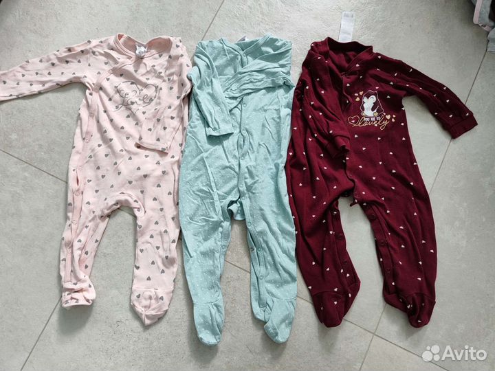 Большой пакет одежды на девочку 80-86