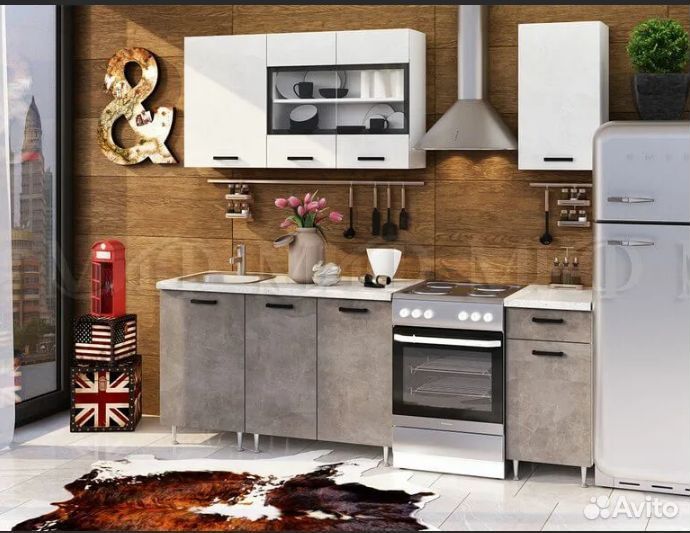 Кухня рио 1,7 бетон