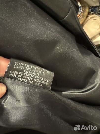 Кожаный плащ мужской