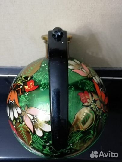 Чайник со свистком. Хохломская роспись.СССР