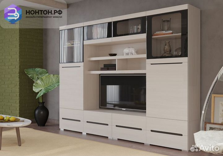 Гостиная Эколь №2 сандал светлый