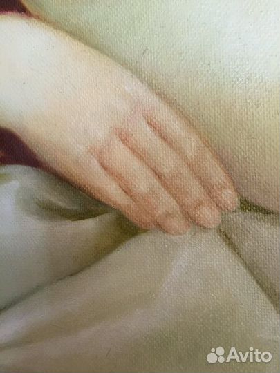 Картина жанровая масло, холст 95x80 см не печать