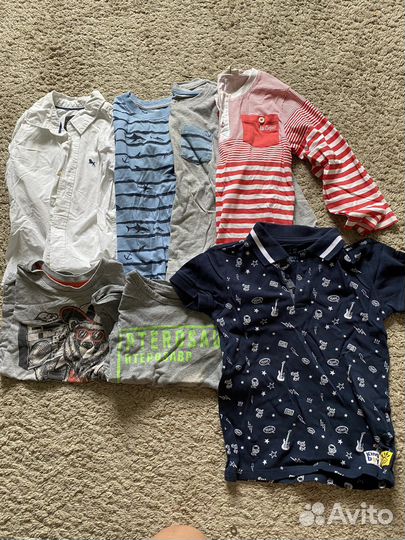 Вещи пакетом на мальчика рост 110 116