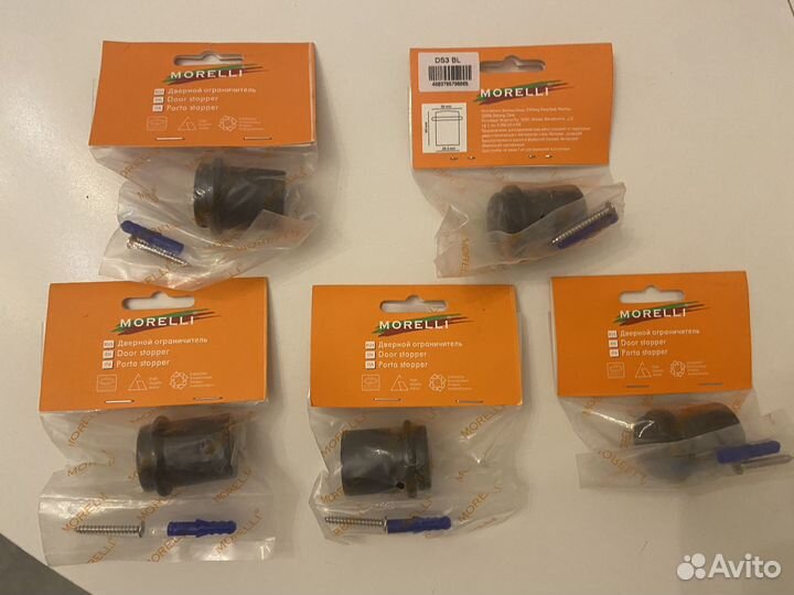 Дверной ограничитель Morelli, черный новый