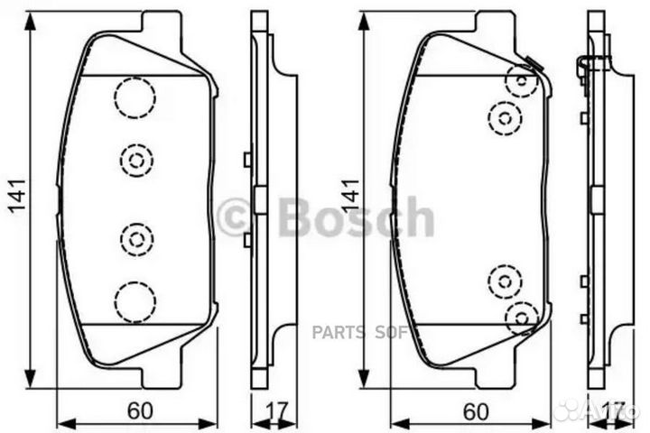 Bosch 0986495337 колодки тормозные дисковые передн