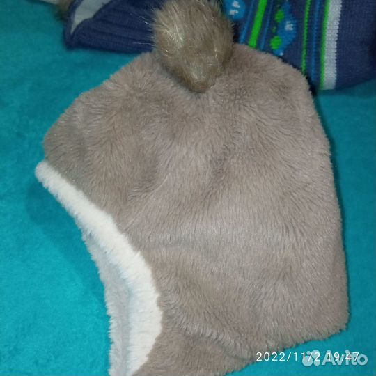 Зимние шапочки для малышей 48-50