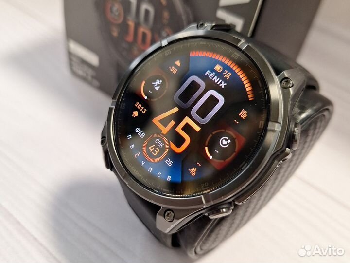 Часы Garmin Fenix 8 47mm amoled sapphire titanium