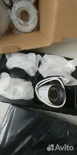 Комплект видеонаблюдения 4шт. IP камер проводной