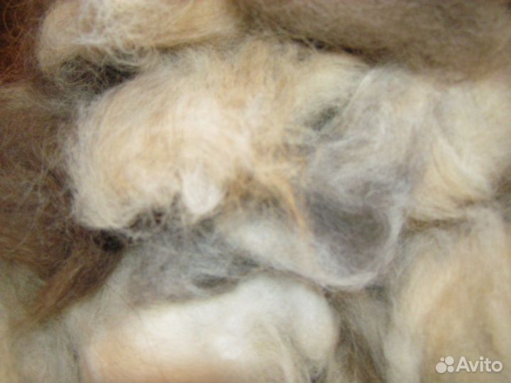 Пух собачий для вязания, для детских вещей