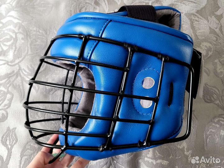 Шлем с металлической маской рэй спорт