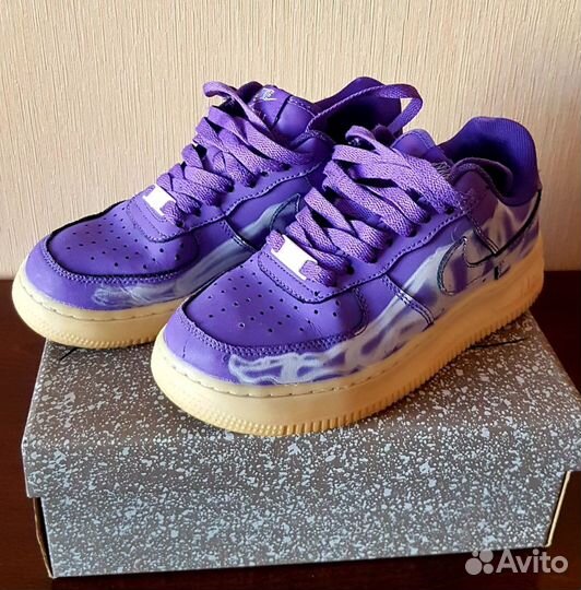 Кроссовки Nike air force 1 skeleton purple (36/23с